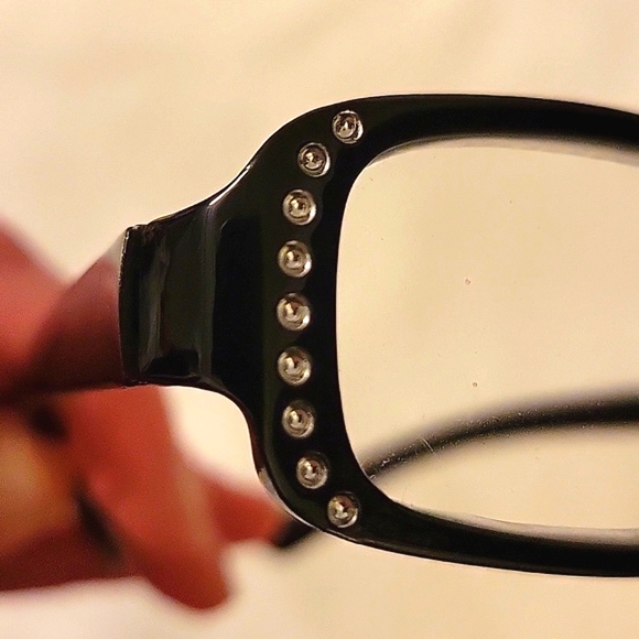 NEW +1.50 Reading Glasses with Plastic Frame & Subtle Bling - Picture 6 of 17